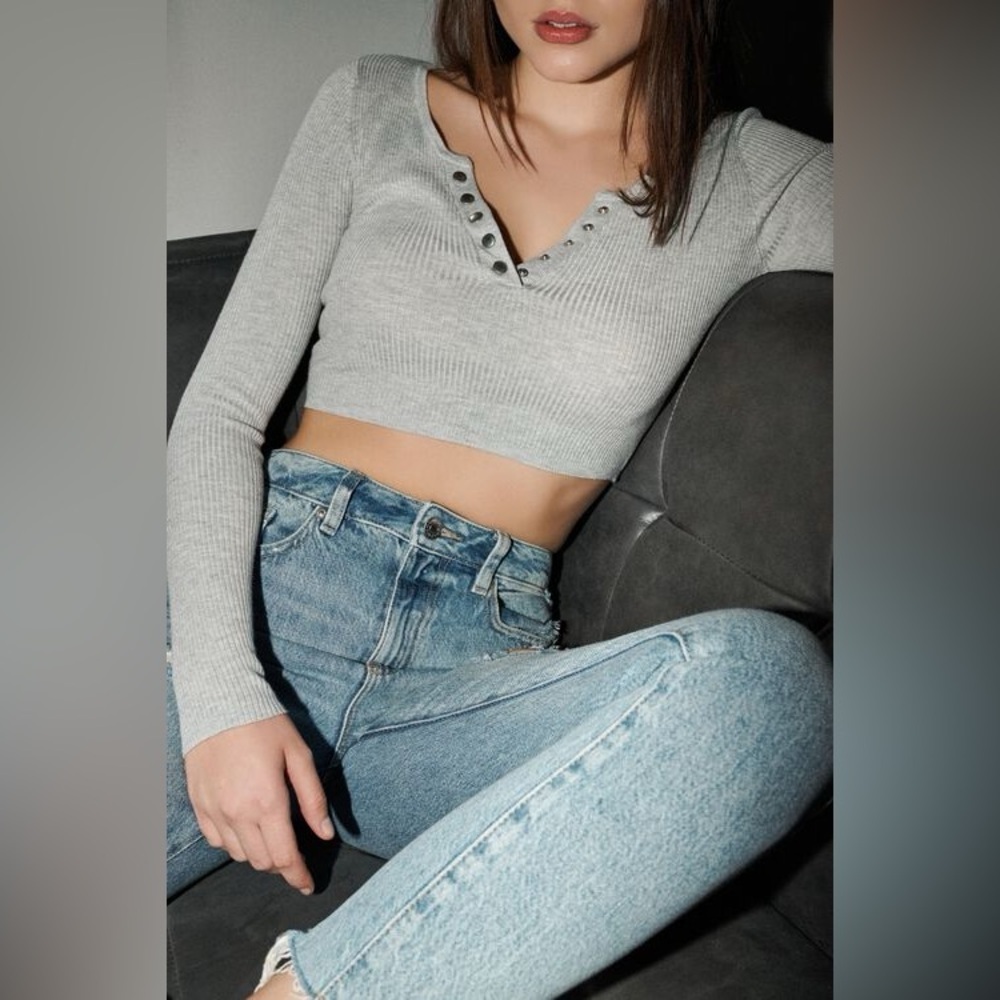 Garage- Henley Long Sleeve Tee